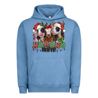 Pigment Pebble Blue ho ho ho heifer christmas heifers Urban Hoodie - Jasminsmagicworld