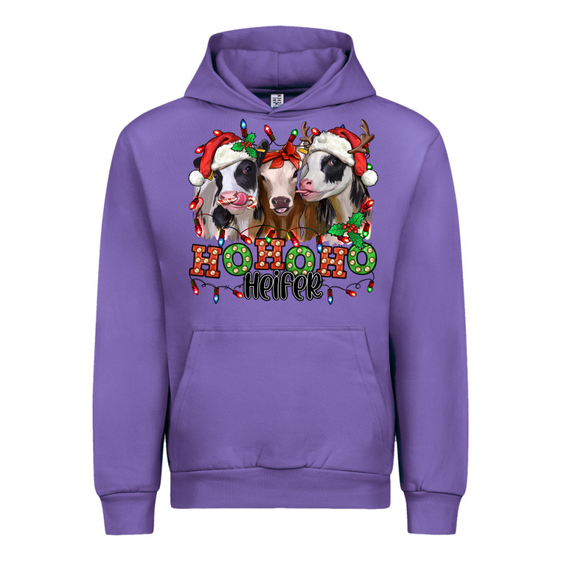 Ho Ho Ho Heifer Christmas Heifers Urban Hoodie by Jasminsmagicworld | Teevron