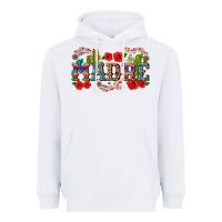 White madre Heavyweight Hoodie - Zillion Design Studio