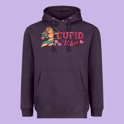 Cupid Vibes Heavyweight Hoodie Designed By Ranaportraitstore