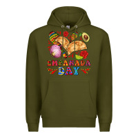 Army Green empanada day Premium Hoodie - AdoDesignShop