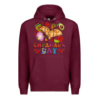Burgundy empanada day Premium Hoodie - AdoDesignShop