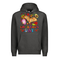 Charcoal Heather empanada day Premium Hoodie - AdoDesignShop