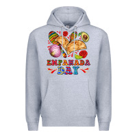 Heather Grey empanada day Premium Hoodie - AdoDesignShop