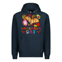 Navy empanada day Premium Hoodie - AdoDesignShop