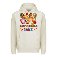 Oatmeal Heather empanada day Premium Hoodie - AdoDesignShop