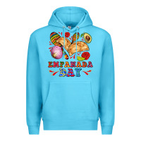 Ocean Blue empanada day Premium Hoodie - AdoDesignShop