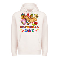Pale Pink empanada day Premium Hoodie - AdoDesignShop