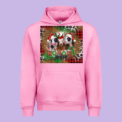 Ho Ho Ho Heifer Christmas Heifers Urban Hoodie Designed By Jasminsmagicworld