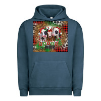 Pigment Midnight Navy ho ho ho heifer Christmas heifers Urban Hoodie - Jasminsmagicworld