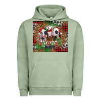 Pigment Oil Green ho ho ho heifer Christmas heifers Urban Hoodie - Jasminsmagicworld