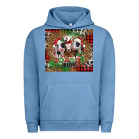 Pigment Pebble Blue ho ho ho heifer Christmas heifers Urban Hoodie - Jasminsmagicworld