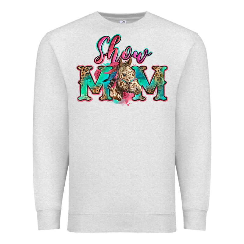 Show Mom Horse Premium Sweatshirt by Zillion Design Studio | Teevron
