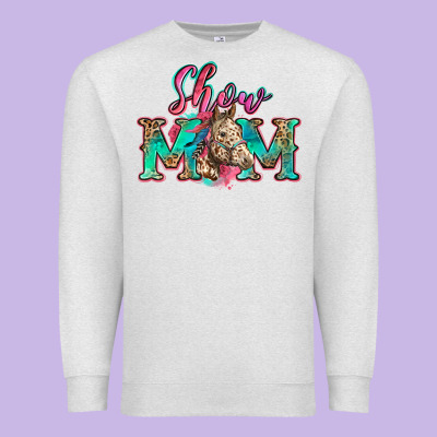 Show Mom Horse Premium Sweatshirt Designed By Zillion Design Studio