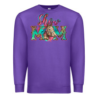 Purple show mom horse Premium Sweatshirt - Zillion Design Studio