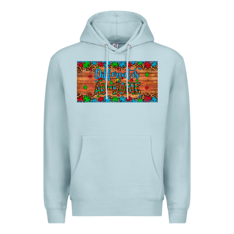 Different Is Au Some Autism Awareness License Plate Premium Hoodie by Artiststas | Teevron