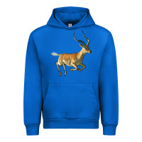 Cobalt Impala Antelope Illustrations Urban Hoodie - LillyAllenDesigns