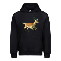 Foreset Green Impala Antelope Illustrations Urban Hoodie - LillyAllenDesigns
