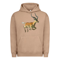 Pigment Burro Impala Antelope Illustrations Urban Hoodie - LillyAllenDesigns