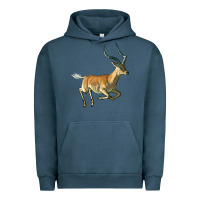 Pigment Midnight Navy Impala Antelope Illustrations Urban Hoodie - LillyAllenDesigns