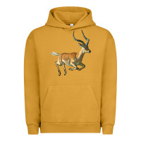 Pigment Peanut Butter Impala Antelope Illustrations Urban Hoodie - LillyAllenDesigns