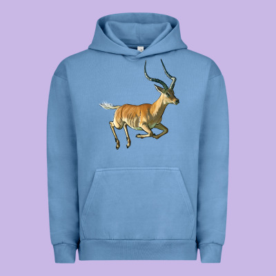 Impala Antelope Illustrations Urban Hoodie Designed By Lillyallendesigns