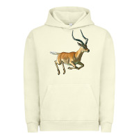 Pigment Pistachio Impala Antelope Illustrations Urban Hoodie - LillyAllenDesigns