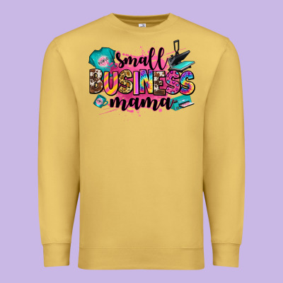 Small Business Mama Premium Sweatshirt Designed By Zillion Design Studio