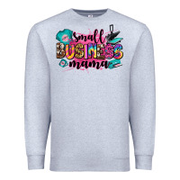 Heather Grey small business mama Premium Sweatshirt - Zillion Design Studio