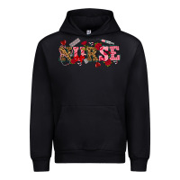 Black valentines day nurse Urban Hoodie - NancyCooperArtShop
