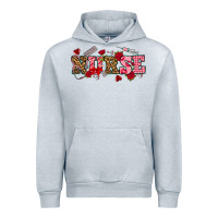 Heather Grey valentines day nurse Urban Hoodie - NancyCooperArtShop