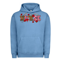 Pigment Pebble Blue valentines day nurse Urban Hoodie - NancyCooperArtShop