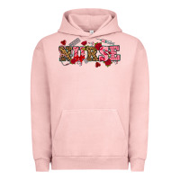 Pigment Salmon valentines day nurse Urban Hoodie - NancyCooperArtShop