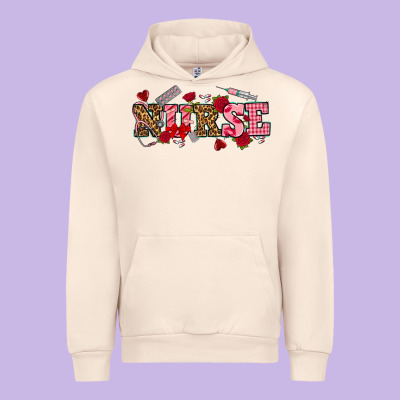 Valentines Day Nurse Urban Hoodie Designed By Nancycooperartshop