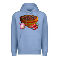 Colony Blue chilli con carne Premium Hoodie - AdoDesignShop