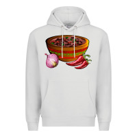 Dove Grey chilli con carne Premium Hoodie - AdoDesignShop