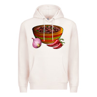 Pale Pink chilli con carne Premium Hoodie - AdoDesignShop
