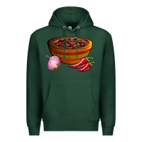 Sports Green chilli con carne Premium Hoodie - AdoDesignShop