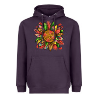 Plum watermelon sunflower Heavyweight Hoodie - texasbilliewilder