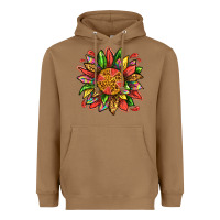 Toasted Coconut watermelon sunflower Heavyweight Hoodie - texasbilliewilder
