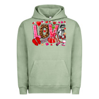 Pigment Oil Green valentines day love nurse Urban Hoodie - NancyCooperArtShop