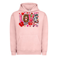 Pigment Salmon valentines day love nurse Urban Hoodie - NancyCooperArtShop