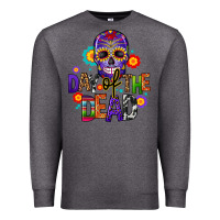 Charcoal Heather day of the dead mexico Premium Sweatshirt - CTS Tumbler Store