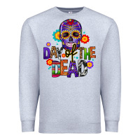 Heather Grey day of the dead mexico Premium Sweatshirt - CTS Tumbler Store