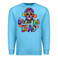 Ocean Blue day of the dead mexico Premium Sweatshirt - CTS Tumbler Store