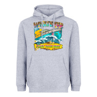 Heather Grey whatever float your boat Heavyweight Hoodie - texasbilliewilder