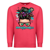 Cardinal small business messy bun Premium Sweatshirt - Zillion Design Studio