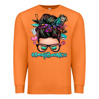 Carrot small business messy bun Premium Sweatshirt - Zillion Design Studio