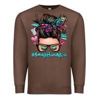 Chestnut small business messy bun Premium Sweatshirt - Zillion Design Studio