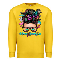 Lemon small business messy bun Premium Sweatshirt - Zillion Design Studio